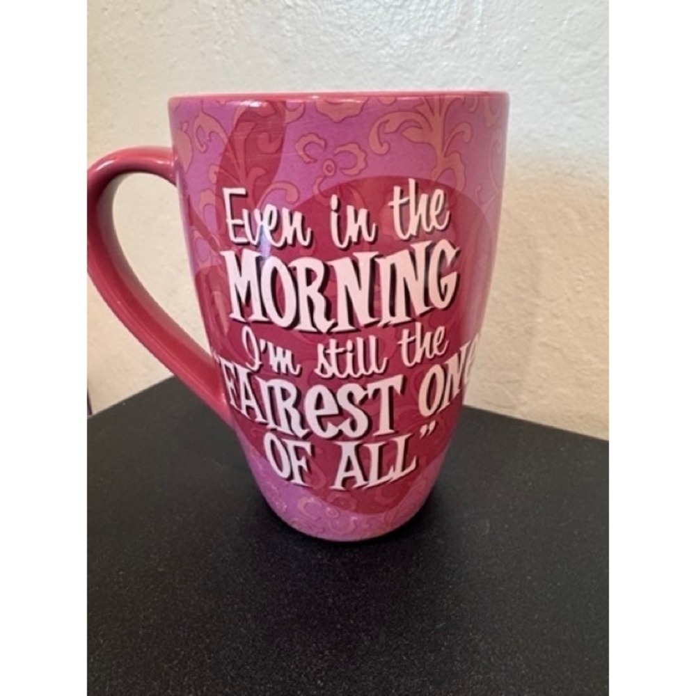 Disney Snow White NWOT Fairest of All Pink Coffee Mug Pop Art Princess 14oz - Picture 4 of 7